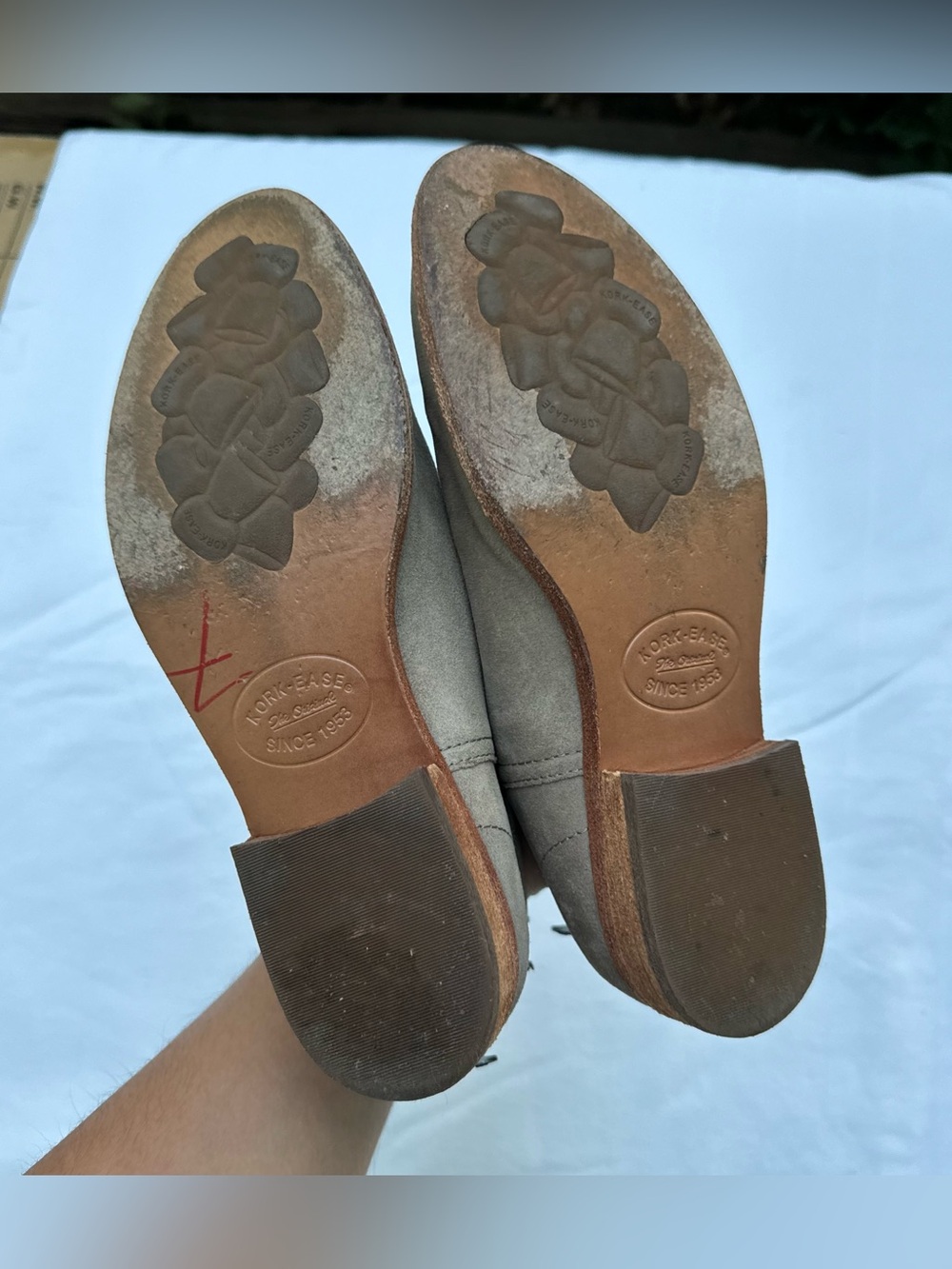 Korks-Ease renny booties leather suede taupe 7 - Picture 5 of 8